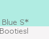 *J* Blue Snuggle Booties