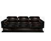 black lether 3seat couch