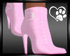 Pink Vinyl Booties