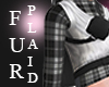 Fur Plaid Top