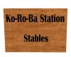 KoRoBa Stables Sign