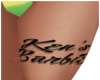 Xtra Kens Thigh Tattoo