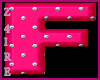 F - Letter Seat Pink