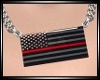Thin Red Line Necklace