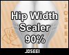 Hip Width Scaler 90%