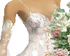Wedding gown floral lace