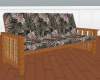 Wicker Floral Couch