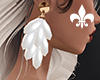white earrings|IRIS