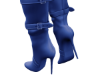 A! Leather Blue Boots