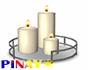 Round Tray Candles S
