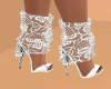 lace sandals white DER