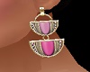 ~CR~Gold&Pink Earrings