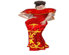 Batik kalimantan gown