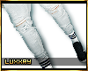 OMX. White Torn Pants