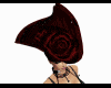 Red noble hat