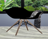 :3 Black Modern  Chair