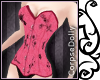 [c] Pink floral corset