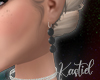 K| Peaky Blk Pearl Ear.