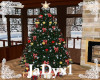 Red Gold Christmas Tree