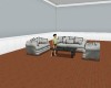 [KJ] Blk and White Sofa