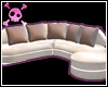 My sofa cream velvet