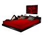 sexy red bed w/poses