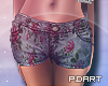 P Dart | Floral Shorts