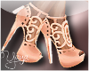 Peach Desinger Heels 