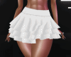 (M) White Cute Skirt