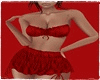 "D" Two Pieces Red