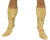 gold lace boots