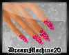 Pink Glitter Nails