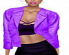 Gig-Purple Leather Jacke