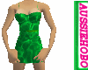 electro green mini dress