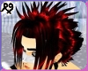 Black Red Spikes Hair