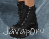 Wrap Tie Boots Blk