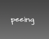 peeing white