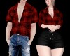 R>Plaid Red Couple F