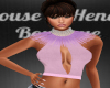 Pink Velvet Feather Top