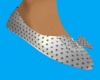 Gray Polka Dot Slippers