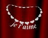 je t'aime bling necklace