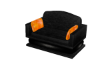black & orange cuddle c
