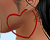 (S) Heart Hoop Earrings