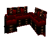 corner sofa red