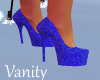 Blue Glitter Heels