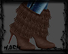 FRINGED BROWN BOOTS