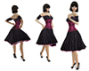 Black petticoat dress