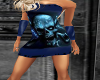 Blue skull dress