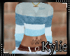 Teal Fur Top