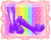 !Emz! Purple Jelly Boots